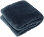 Unique Living Justin fleece plaid Fleece polyester 150x200 cm Dark Blue - Thumbnail 1