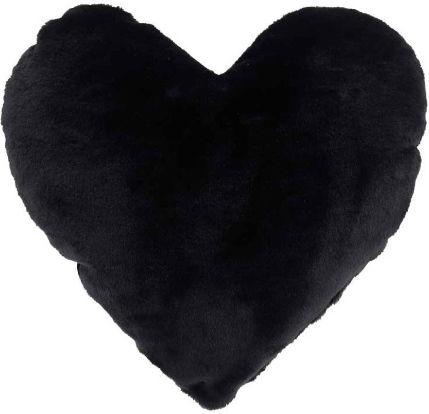 Unique Living Kussen Heart 45x35cm Black