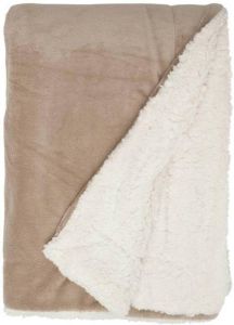 Unique Living Lars Fleece Plaid 100% Polyester 150x200 Cm Stone
