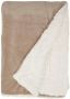 Unique Living Lars fleece plaid 100% polyester 150x200 cm Stone - Thumbnail 2
