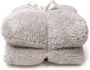 Unique Living Teddy fleece plaid Fleece polyester 150x200 cm Pebble - Thumbnail 1