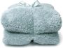 Unique Living Teddy fleece plaid Fleece polyester 150x200 cm Cloud blue - Thumbnail 1