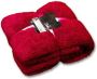 Unique Living Teddy fleece plaid Fleece polyester 150x200 cm Red - Thumbnail 1