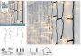 Merkloos Kerstverlichting ijspegels warm wit 360 LEDs 12 m Kerstverlichting lichtgordijn - Thumbnail 1