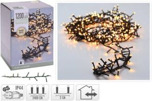 Universeel Kerstverlichting Lichtsnoer 1200 LED&apos;s Lengte: 24 meter Warm wit