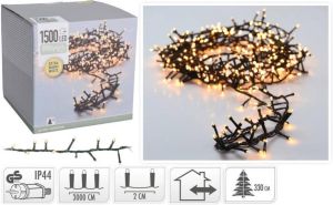 Universeel Kerstverlichting Lichtsnoer 1500 LED&apos;s Lengte: 30 meter Extra warm wit