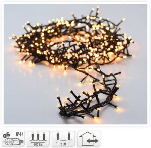Universeel Kerstverlichting Lichtsnoer 400 LED&apos;s Lengte: 8 meter Warm wit