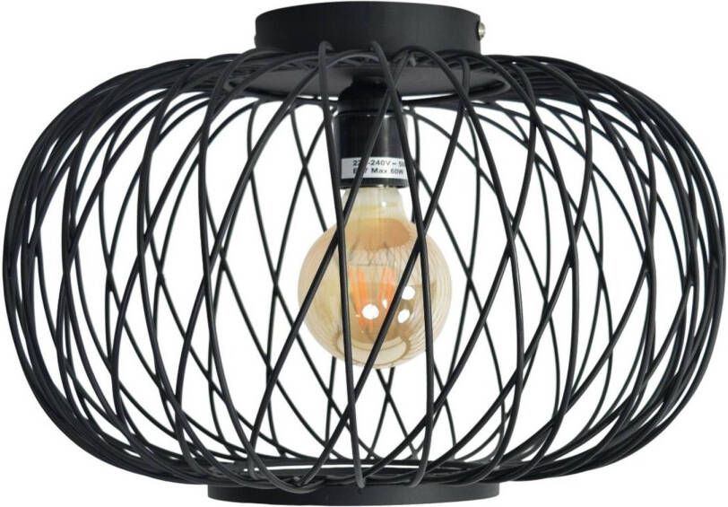 Urban Interiors Plafondlamp Twist Large Ø 37 cm zwart