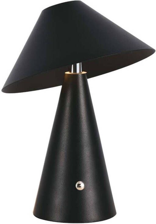 V-tac VT-1051-B Zwarte oplaadbare tafellamp IP20 3W 200 Lumen 3IN1