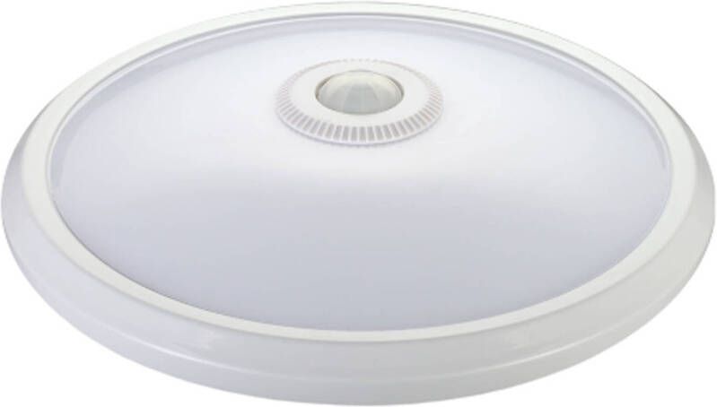 V-tac VT-13-N Plafondlamp met LED PIR Samsung IP20 290mm Wit 12W 900 Lumen 6400K