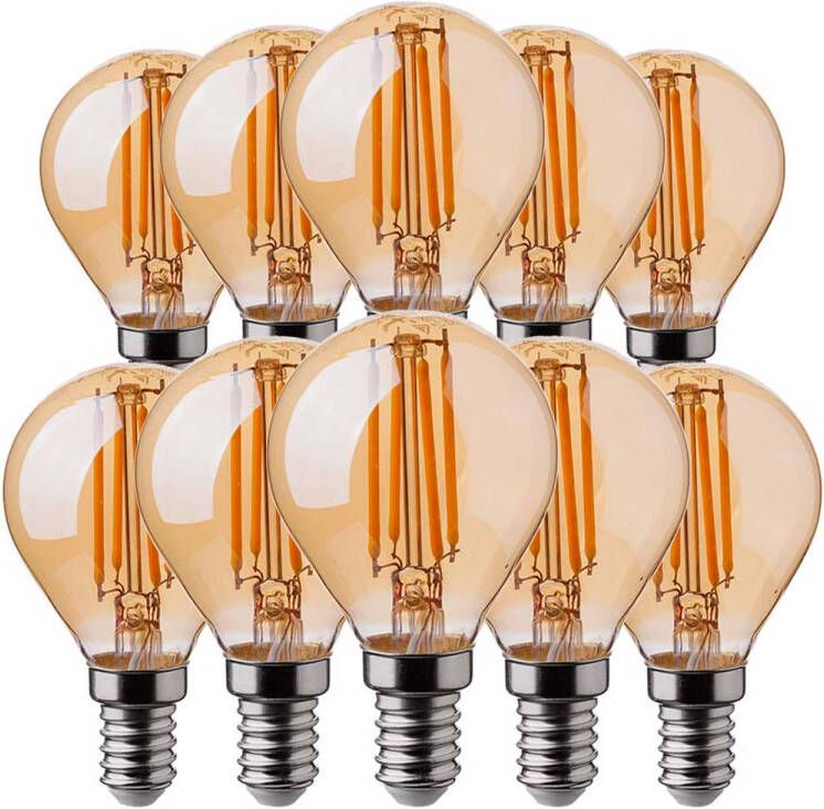 V-tac VT-1953-N 10-pack Filament LED lampen kogel E14 4W 350 Lm 2200K