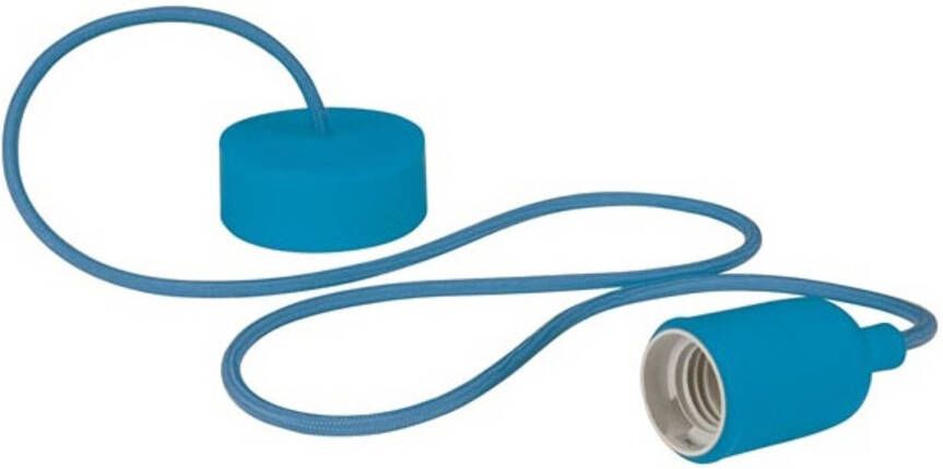 Velleman hanglamp 100 cm E27 siliconen textiel blauw