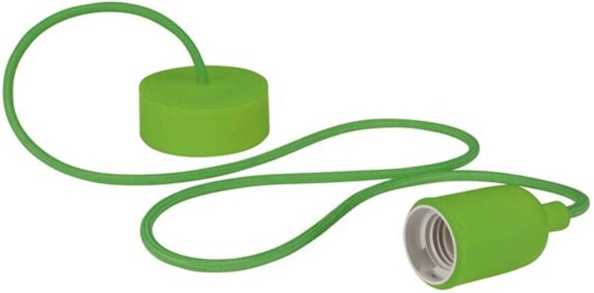 Velleman hanglamp 100 cm E27 siliconen textiel groen