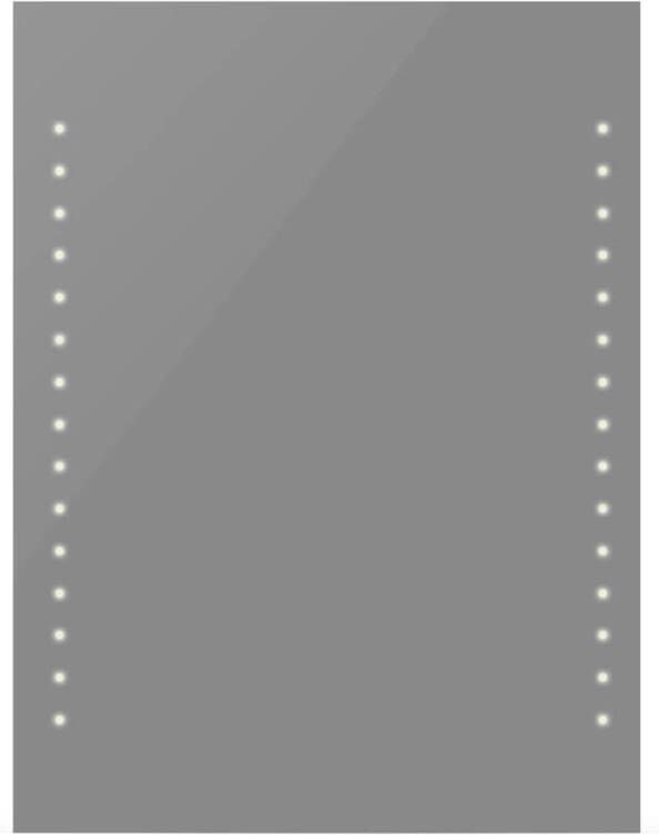 VidaXL Badkamerspiegel met LED&apos;s 60x80 cm