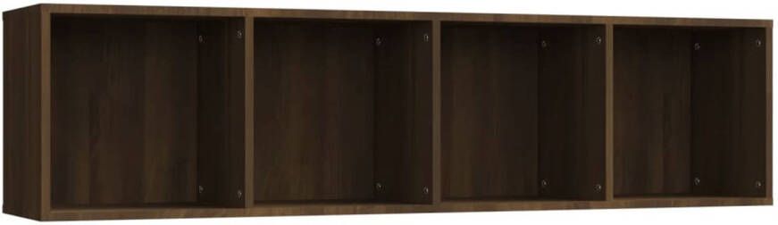 VidaXL Boekenkast|tv-meubel 143x30x36 cm bewerkt hout bruineikenkleur