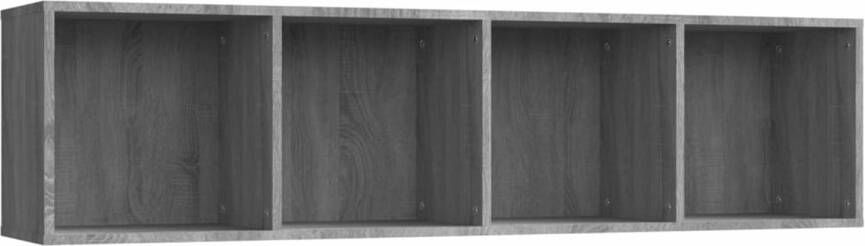 VidaXL Boekenkast tv-meubel 143x30x36 cm bewerkt hout grijs sonoma