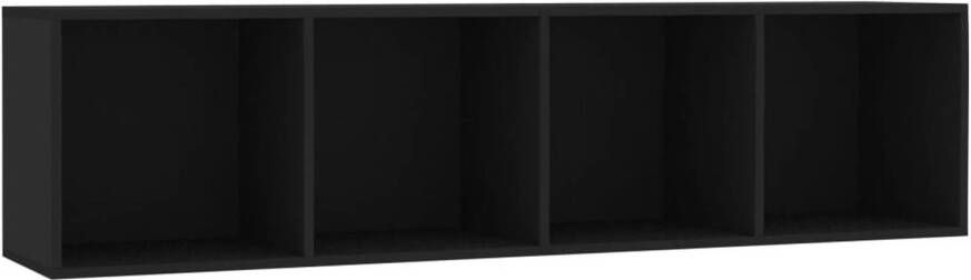 VidaXL Boekenkast tv-meubel 143x30x36 cm zwart