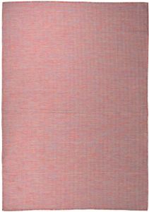VidaXL Buitenkleed platgeweven 160x230 cm rood
