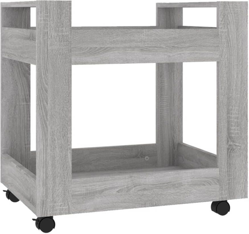 VidaXL Bureaukastje 60x45x60 cm bewerkt hout grijs sonoma eikenkleurig