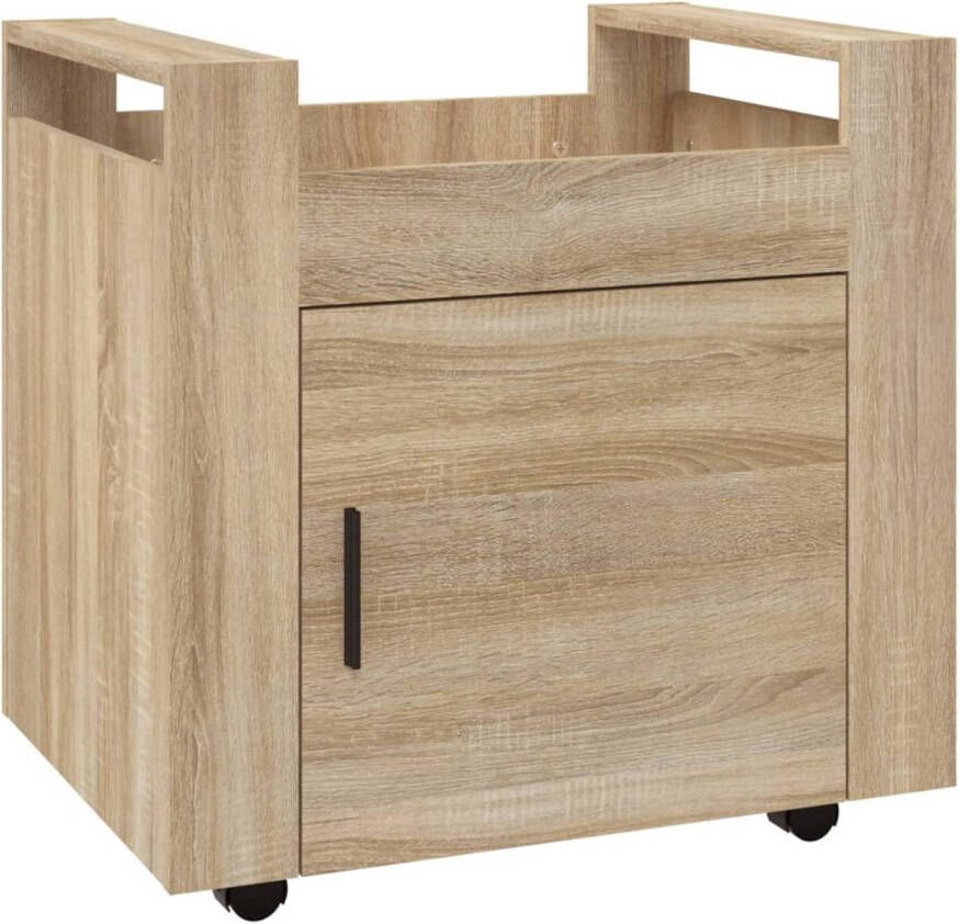 VidaXL Bureaukastje 60x45x60 cm bewerkt hout sonama eikenkleurig