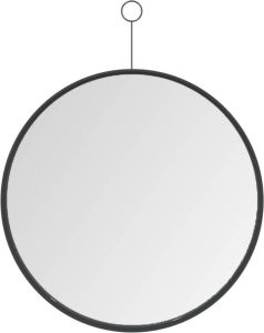 VidaXL Hangspiegel met haak 40 cm zwart