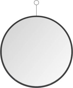 VidaXL Hangspiegel met haak 50 cm zwart