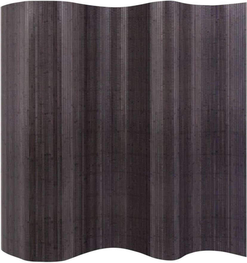 VidaXL Kamerscherm 250x165 cm bamboe grijs