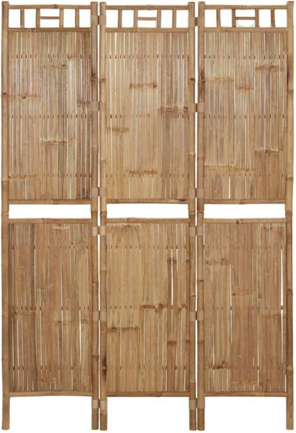 VidaXL Kamerscherm met 3 panelen 120x180 cm bamboe