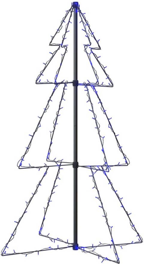 VidaXL Kegelkerstboom 160 LED&apos;s binnen en buiten 78x120 cm