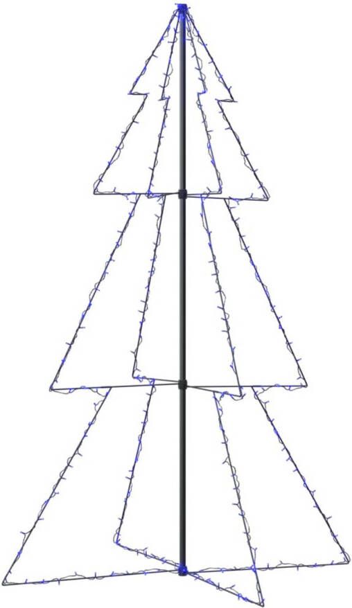 VidaXL Kegelkerstboom 240 LED&apos;s binnen en buiten 118x180 cm