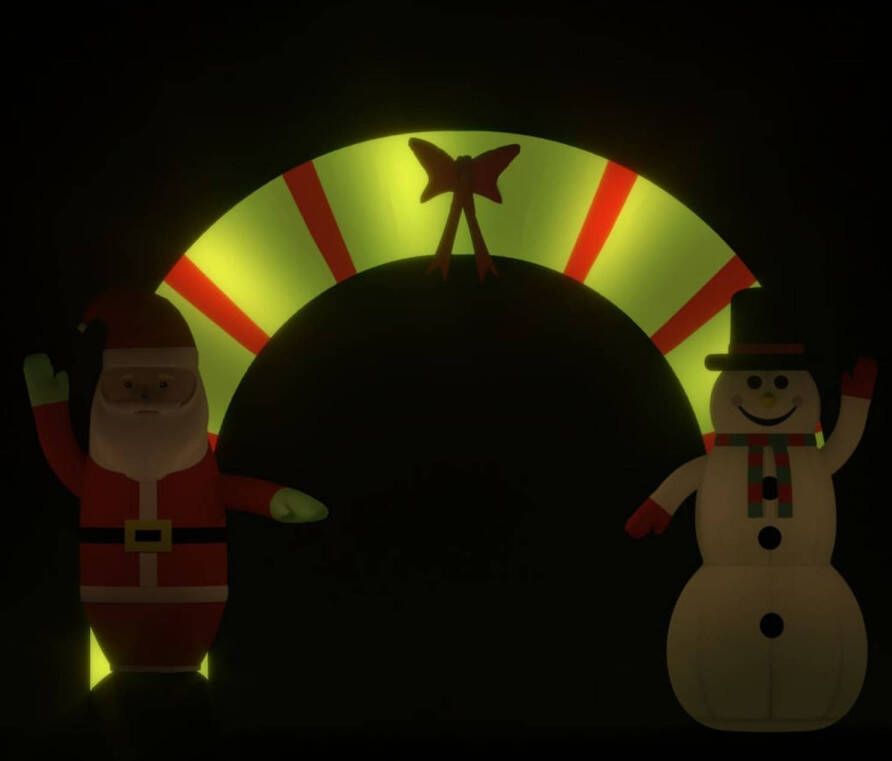 VidaXL Kerstboog opblaasbaar met LED&apos;s 270 cm