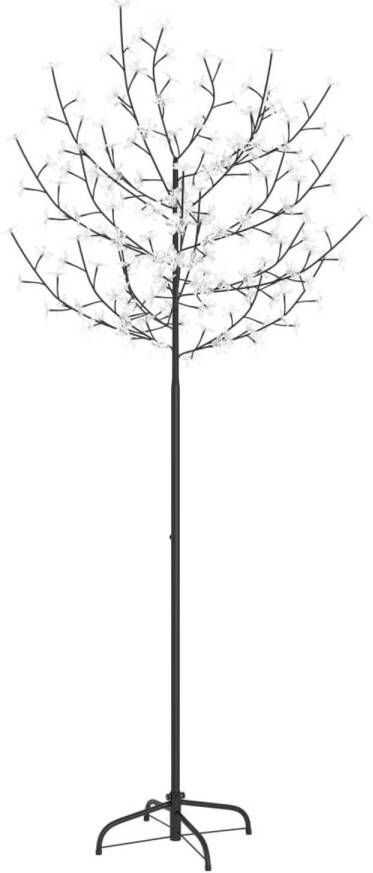 VidaXL Kerstboom 200 LED&apos;s warmwit licht kersenbloesem 180 cm