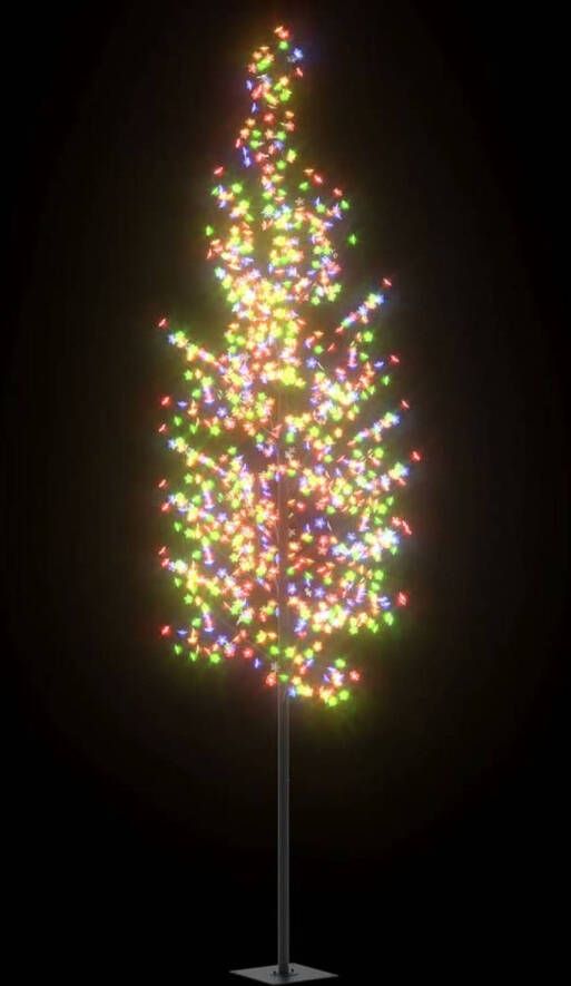 VidaXL Kerstboom met 1200 LED&apos;s meerkleurig licht kersenbloesem 400 cm