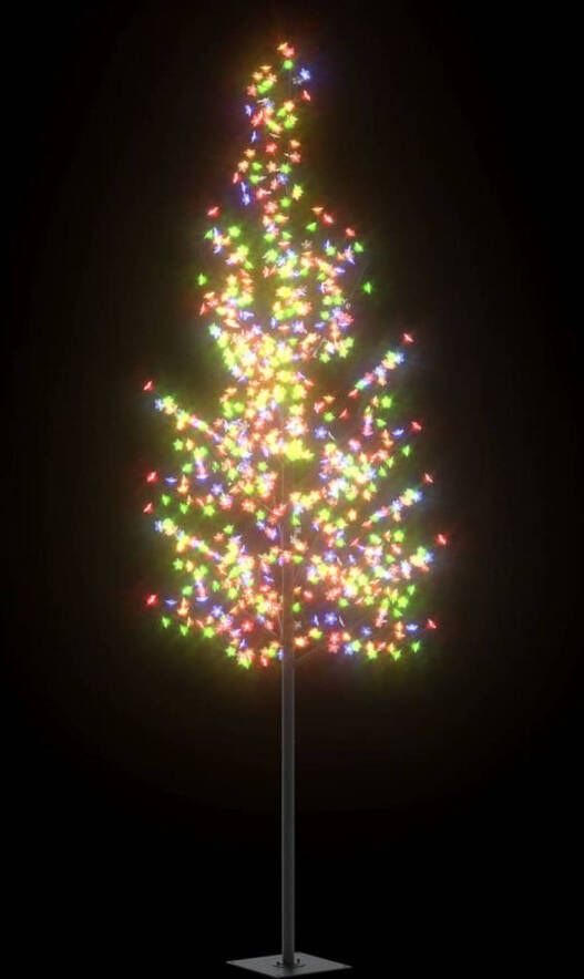 VidaXL Kerstboom met 600 LED&apos;s meerkleurig licht kersenbloesem 300 cm