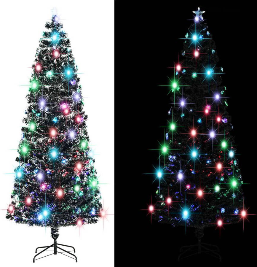 VidaXL Kerstboom met LED en standaard 240 cm glasvezel