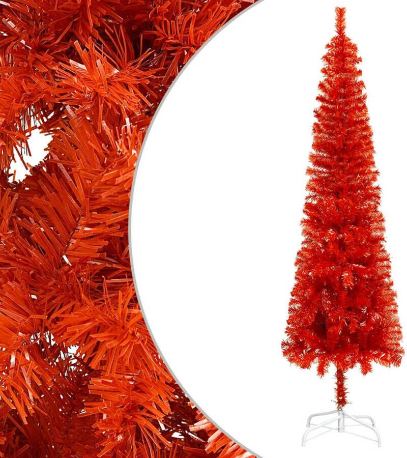 VidaXL Kerstboom smal 150 cm rood
