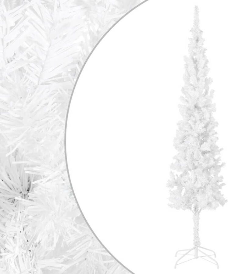 VidaXL Kerstboom smal 210 cm wit