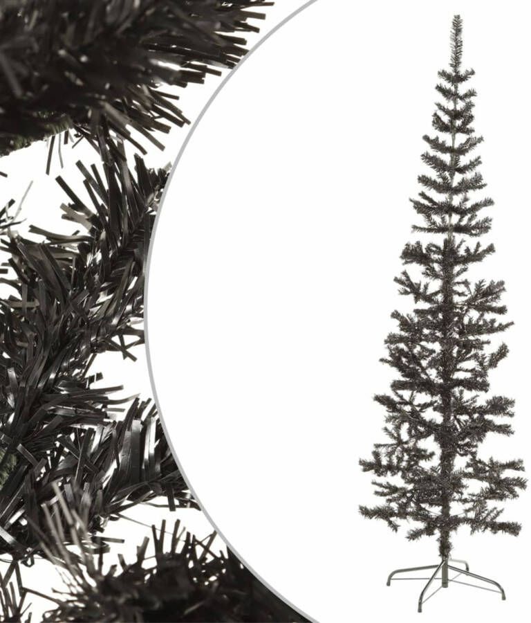 VidaXL Kerstboom smal 210 cm zwart