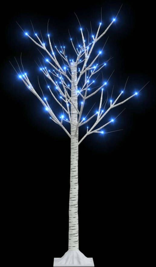 VidaXL Kerstboom wilg met 120 LED&apos;s binnen en buiten 1 2 m blauw