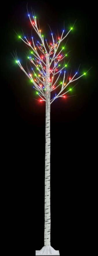 VidaXL Kerstboom wilg met 200 LED&apos;s binnen en buiten 2 m meerkleurig