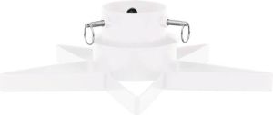 VidaXL Kerstboomstandaard 47x47x13 5 cm wit