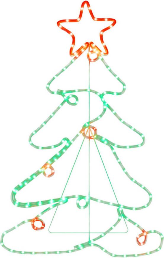 VidaXL Kerstfiguur boom met 144 LED&apos;s 88x56 cm