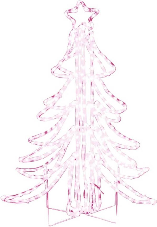 VidaXL Kerstfiguur kerstboom met warmwitte LED&apos;s 87x87x93 cm