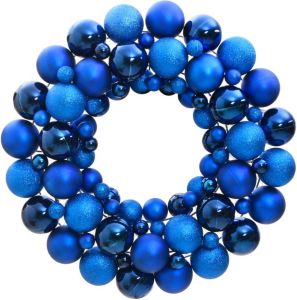 VidaXL Kerstkrans 45 cm polystyreen blauw