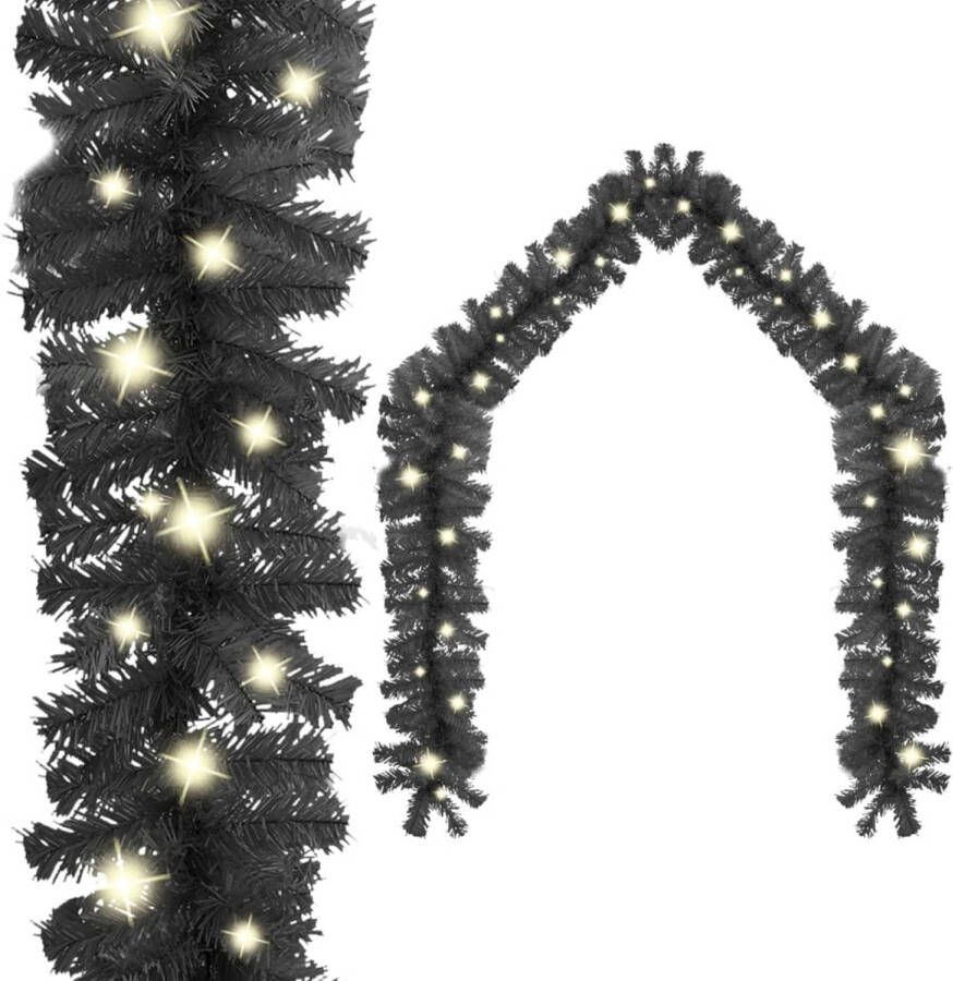 VidaXL Kerstslinger met LED-lampjes 20 m zwart
