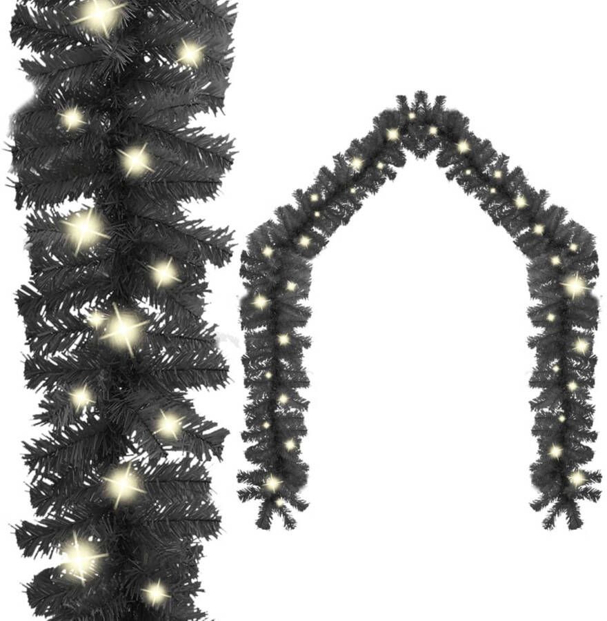 VidaXL Kerstslinger met LED-lampjes 5 m zwart