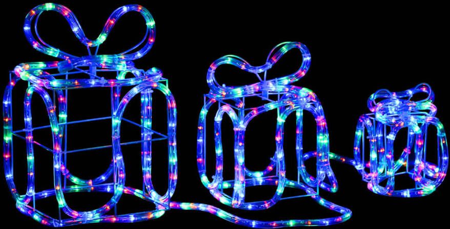 VidaXL Kerstverlichting cadeaudozen 180 LED&apos;s binnen en buiten