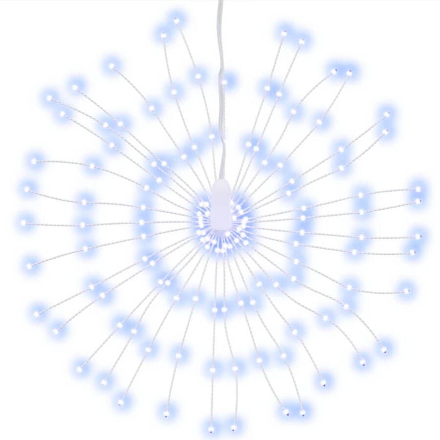 VidaXL Kerstverlichting vuurwerk 140 koudwitte LED&apos;s 17 cm