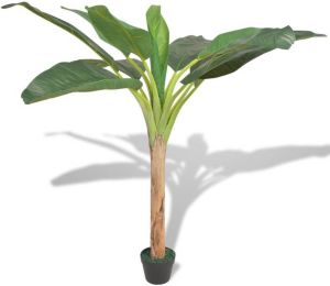 VidaXL Kunst Bananenboom Plant Met Pot 150 Cm Groen