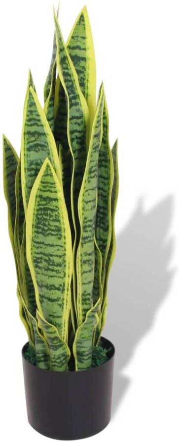 VidaXL Kunst sanseveria plant met pot 65 cm groen